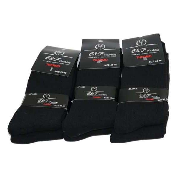 Socke/Sokken/Thermosokken Effen Zwart/Maat 39-42/Werksokken/1 Paar Socke/Sokken/Thermosokken Effen Zwart/Maat 39-42/Werksokken/1 Paar