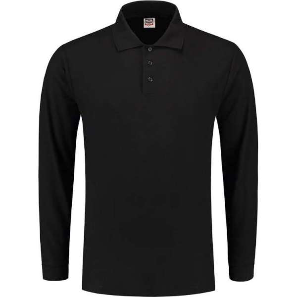 Tricorp Poloshirt lange mouw - Casual - 201009 - Zwart - maat L