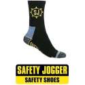 Safety Jogger werk Sokken 3-Pack - Zwart/Grijs - 43-47
