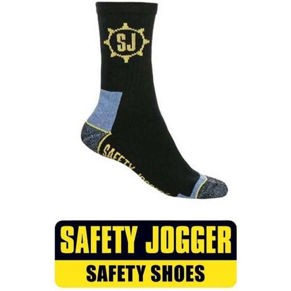 Safety Jogger werk Sokken 3-Pack - Zwart/Grijs - 43-47 Safety Jogger werk Sokken 3-Pack - Zwart/Grijs - 43-47