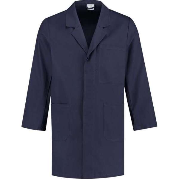 EM Workwear Stofjas 100% katoen - Navy - maat S / 44-46 EM Workwear Stofjas 100% katoen - Navy - maat S / 44-46