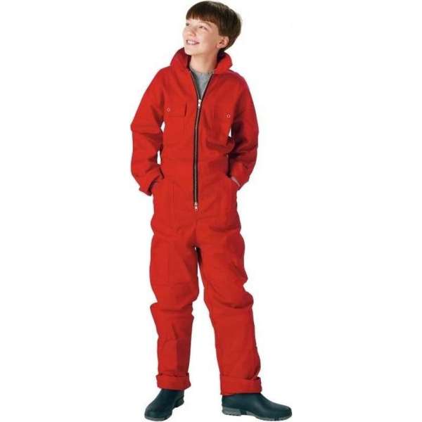 MM Eurotool Kinderoverall katoen rood - maat 140 MM Eurotool Kinderoverall katoen rood - maat 140