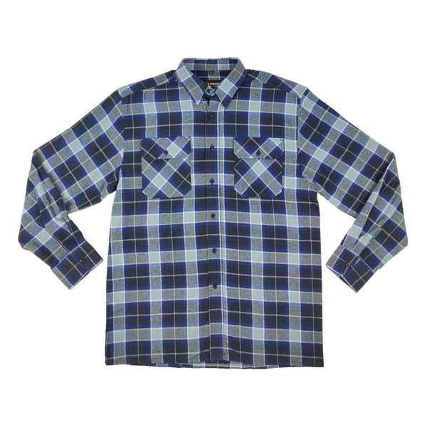 STØRVIK Flanellen Blouse Geruwd Katoen Heren Blauw - Maat M - DAWSON STØRVIK Flanellen Blouse Geruwd Katoen Heren Blauw - Maat M - DAWSON