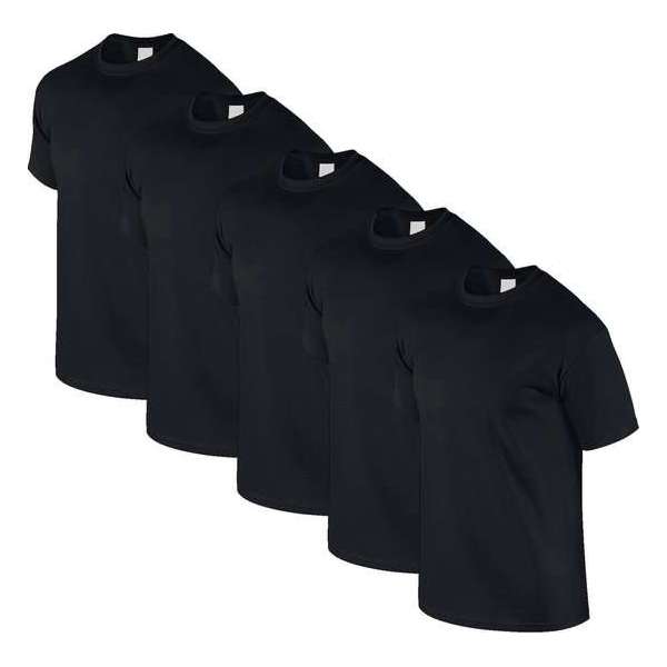 Fruit of the Loom T-shirt Valueweight, Zwart, Maat XXL ( 5 stuks onbedrukt) Fruit of the Loom T-shirt Valueweight, Zwart, Maat XXL ( 5 stuks onbedrukt)