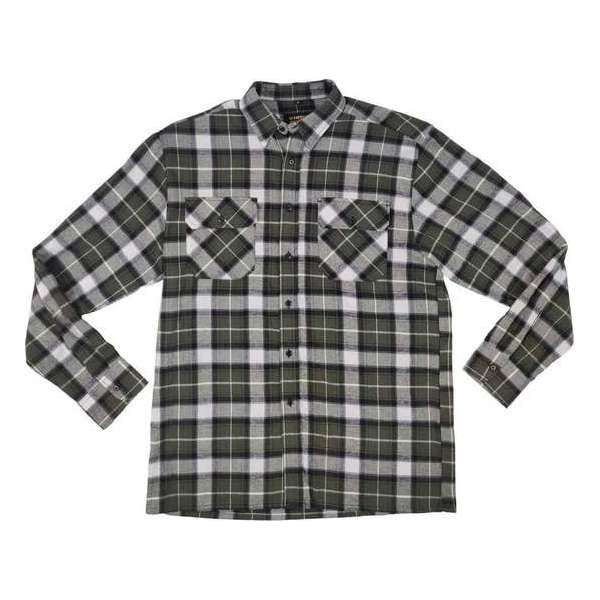 STØRVIK Flanellen Blouse Geruwd Katoen Heren Olijfgroen / Zwart - Maat XL - DAWSON STØRVIK Flanellen Blouse Geruwd Katoen Heren Olijfgroen / Zwart - Maat XL - DAWSON