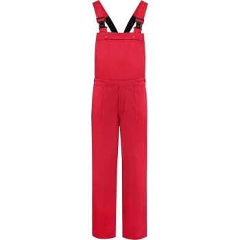EM Workwear Tuinbroek Polyester/Katoen  Rood - Maat 48