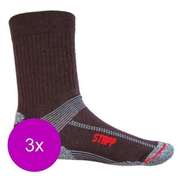 Stapp Unisex Coolmax Cordura Zwart - Sokken - 3 x 43-46 Stapp Unisex Coolmax Cordura Zwart - Sokken - 3 x 43-46