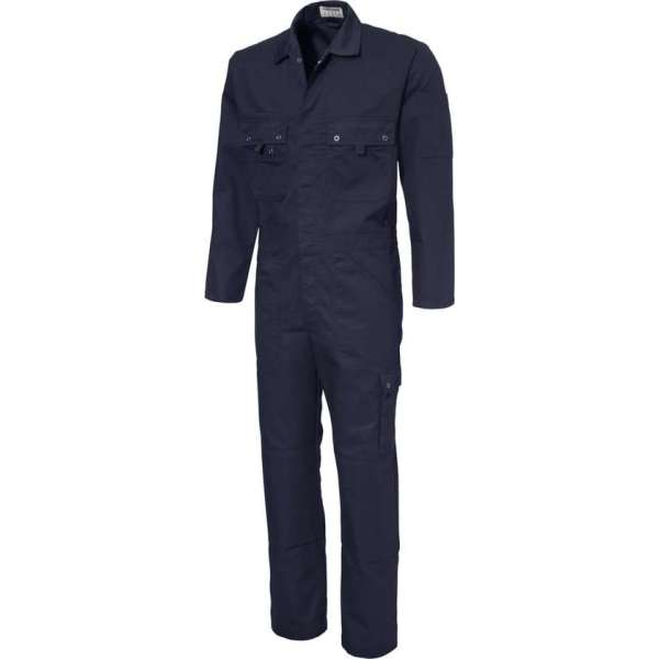 JMP WEAR - Standaard Overall BASEL - katoen 100% - 320gr/m2 - Blauw (Marine/Navy) ADVIES: neem een maat kleiner dan normaal JMP WEAR - Standaard Overall BASEL - katoen 100% - 320gr/m2 - Blauw (Marine/Navy) ADVIES: neem een maat kleiner dan normaal