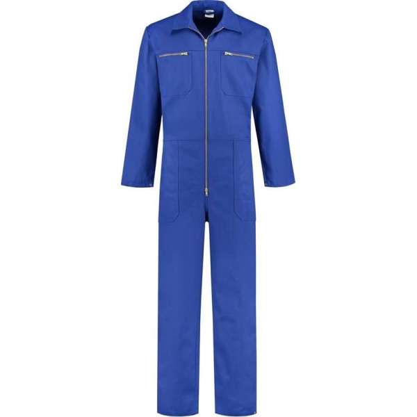 EM Workwear kinderoverall 100% katoen Korenblauw met rits maat 176 EM Workwear kinderoverall 100% katoen Korenblauw met rits maat 176