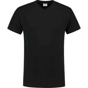 Tricorp T-shirt V-hals - Casual - 101007 - Zwart - maat XXXL