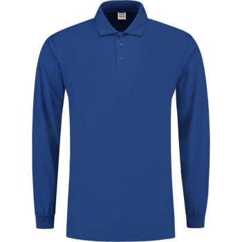 Tricorp Poloshirt lange mouw - Casual - 201009 - Royalblauw - maat 3XL