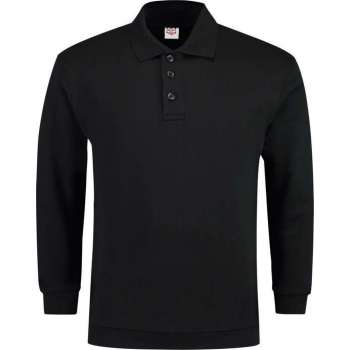 Tricorp casual Polo/Sweater boord - 301005 - Zwart - maat L