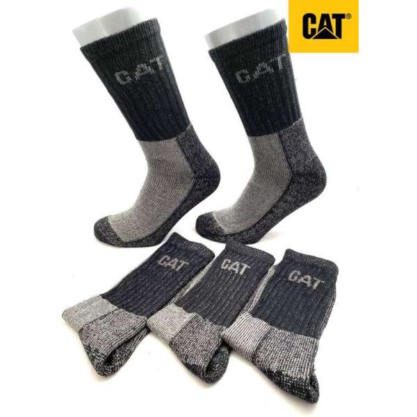 CAT Heavy Duty Werksokken Zwart Maat 39-42 CAT Heavy Duty Werksokken Zwart Maat 39-42