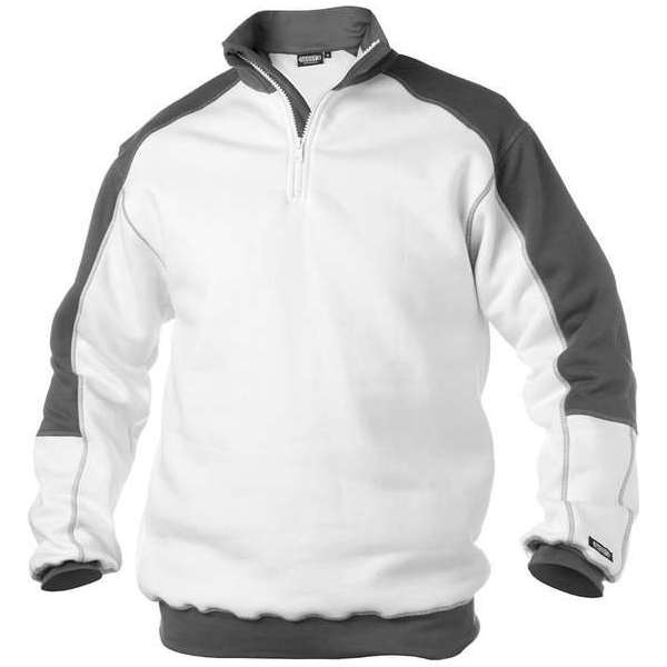 Dassy Basiel Tweekleurige sweater 300358 - Wit/Cementgrijs - XL Dassy Basiel Tweekleurige sweater 300358 - Wit/Cementgrijs - XL