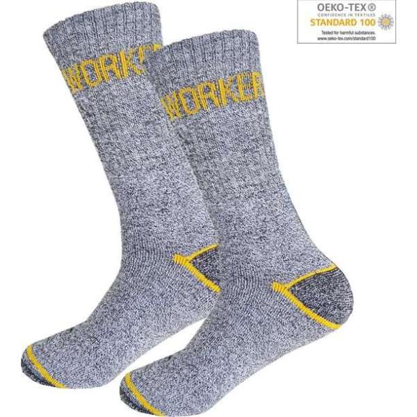 GIANVAGLIA Werksokken Grijs 10-pack - Maat 43-46 GIANVAGLIA Werksokken Grijs 10-pack - Maat 43-46