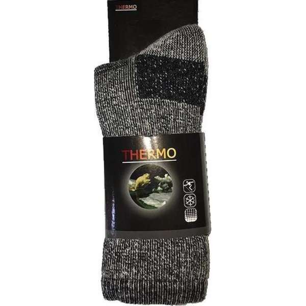 3-Pack Stevige Wollen Thermosokken met Badstof Voering Basset 5400-699 - Grijs - Unisex - Maat 47-50 3-Pack Stevige Wollen Thermosokken met Badstof Voering Basset 5400-699 - Grijs - Unisex - Maat 47-50