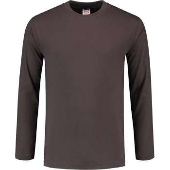 Tricorp T-shirt lange mouw - Casual - 101006 - Donkergrijs - maat XL