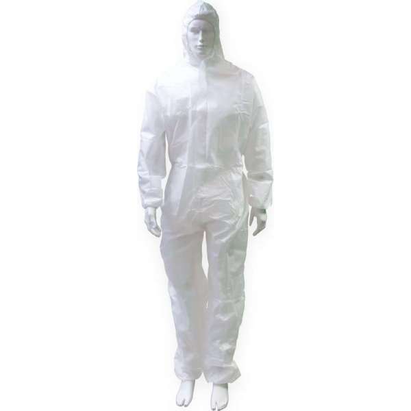 Wegwerp Overall - Categorie 1 - Wit - Maat XXL Wegwerp Overall - Categorie 1 - Wit - Maat XXL