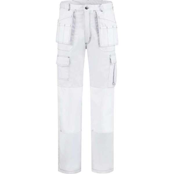 EM Workwear Schildersbroek / Werkbroek pol/kat Oxford wit maat 52 EM Workwear Schildersbroek / Werkbroek pol/kat Oxford wit maat 52