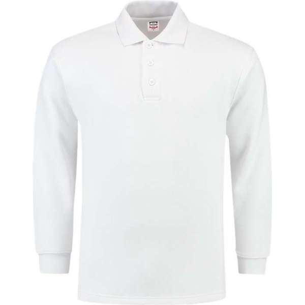 Tricorp polosweater - Casual - 301004 - wit - maat L Tricorp polosweater - Casual - 301004 - wit - maat L