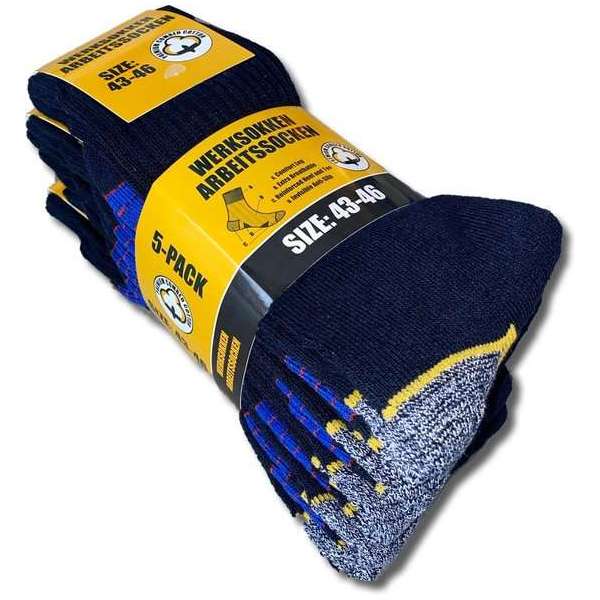 Socke - Sokken - 1 Paar Werksokken Zwart Antitranspiratie Onzichtbare Antislip Maat 43/46 - Werk Sokken Heren - Premium Socke - Sokken - 1 Paar Werksokken Zwart Antitranspiratie Onzichtbare Antislip Maat 43/46 - Werk Sokken Heren - Premium