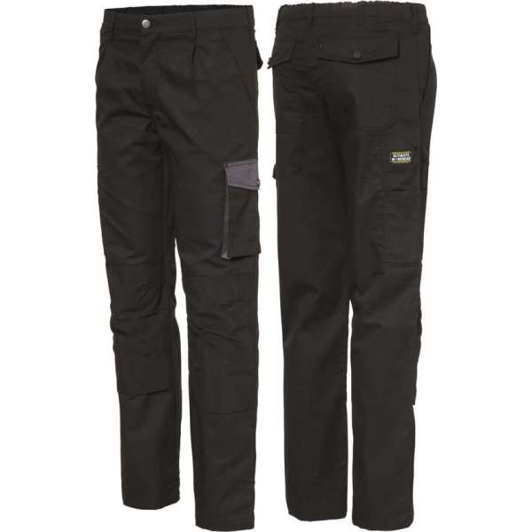 Ultimate Workwear - Werkbroek SHAWN - polykatoen - lichtgewicht tweekleurig Zwart/Grijs (donker) Ultimate Workwear - Werkbroek SHAWN - polykatoen - lichtgewicht tweekleurig Zwart/Grijs (donker)