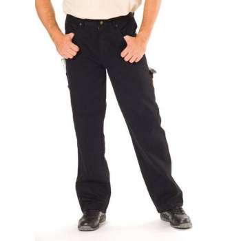 Stretch worker jeans, kleur zwart, maat 48
