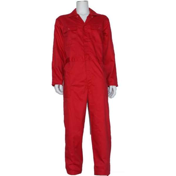 Yoworkwear Kinderoverall polyester/katoen rood maat 164 Yoworkwear Kinderoverall polyester/katoen rood maat 164