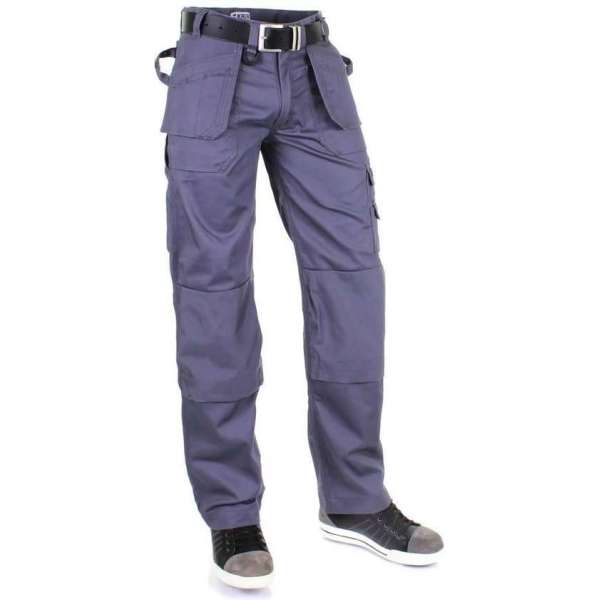 KREB Workwear Edwin Werkbroek Heren - Grijs - Maat 54 KREB Workwear Edwin Werkbroek Heren - Grijs - Maat 54
