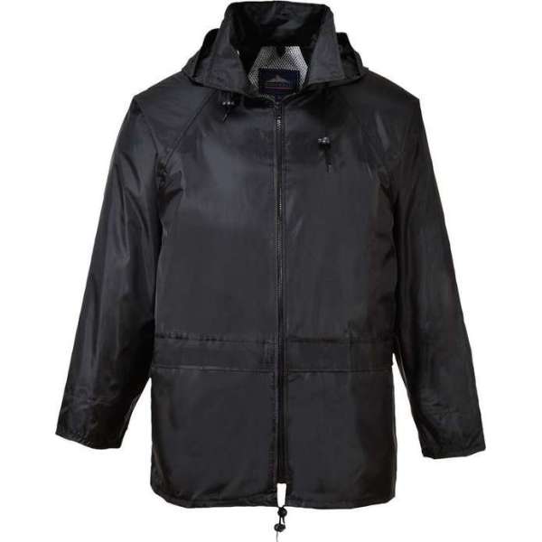 Portwest Volwassene regenjas -zwart-L Portwest Volwassene regenjas -zwart-L