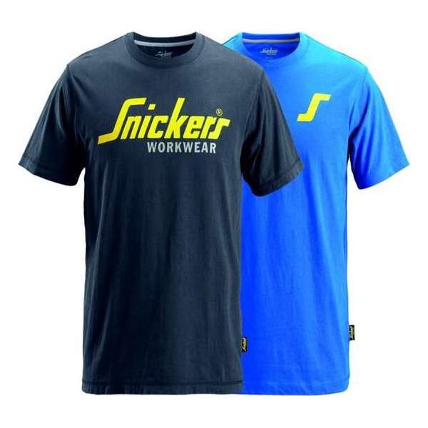 Snickers 2502 Twopack t-shirts Zwart & Blauw L Snickers 2502 Twopack t-shirts Zwart & Blauw L