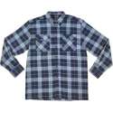STØRVIK Flanellen Blouse Geruwd Katoen Heren Blauw - Maat XL - DAWSON