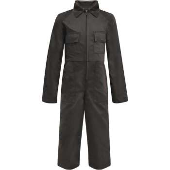 vidaXL Kinderoverall met mouwen maat 122/128 grijs