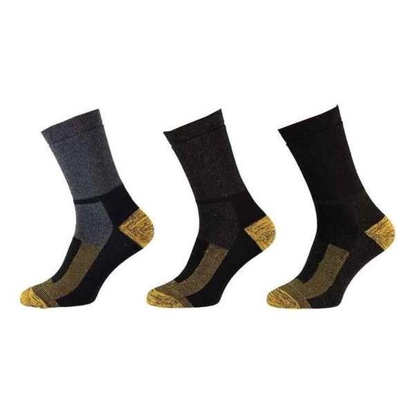6-Pack Extra Stevige Thermo Werksokken Worker Oranje - Assorti - Unisex - Maat 39-42 6-Pack Extra Stevige Thermo Werksokken Worker Oranje - Assorti - Unisex - Maat 39-42