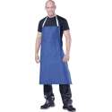 Werkschort Canvas met borstzak, blauw