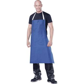 Werkschort Canvas met borstzak, blauw