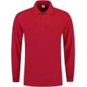 Tricorp Poloshirt lange mouw - Casual - 201009 - Rood - maat 5XL