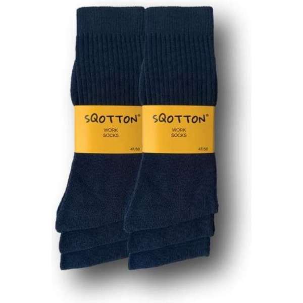 6 paar SQOTTON Werksokken - Heavy - Marineblauw - Maat 47-50 6 paar SQOTTON Werksokken - Heavy - Marineblauw - Maat 47-50