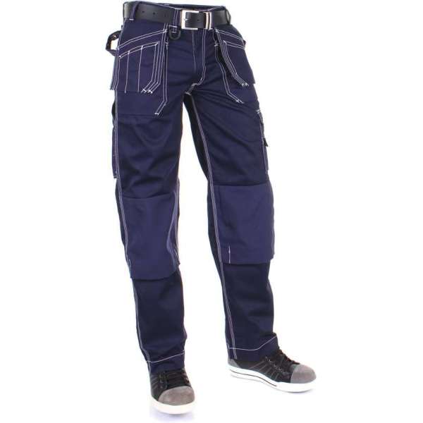 KREB Workwear Edwin Werkbroek Heren - Marineblauw - Maat 46 KREB Workwear Edwin Werkbroek Heren - Marineblauw - Maat 46