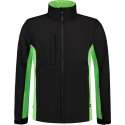 Tricorp Soft Shell Jack Bi-Color - Workwear - 402002 - Zwart / Lime - maat XS