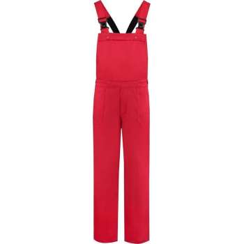 EM Workwear Tuinbroek Polyester/Katoen  Rood - Maat 46