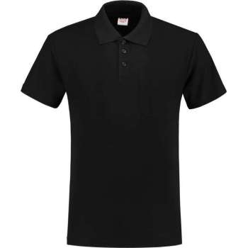 Tricorp Poloshirt borstzak - Casual - 201011 - Zwart - maat XL