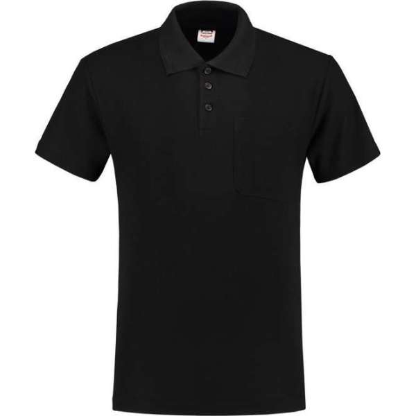 Tricorp Poloshirt borstzak - Casual - 201011 - Zwart - maat XL Tricorp Poloshirt borstzak - Casual - 201011 - Zwart - maat XL