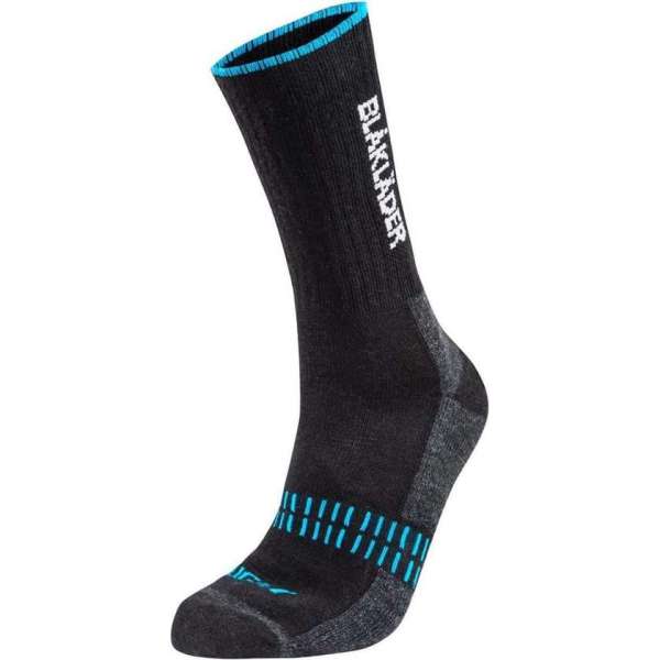 Blåkläder 2191 Light sok Black / NEON Blue maat 40-44 Blåkläder 2191 Light sok Black / NEON Blue maat 40-44
