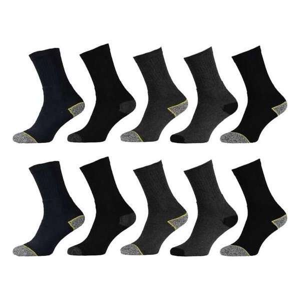 Worker werksokken - Mix kleur - 10 Paar - Maat 39-42 Worker werksokken - Mix kleur - 10 Paar - Maat 39-42
