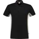Tricorp Poloshirt Bicolor Borstzak 202002 Zwart / Grijs - Maat XXL