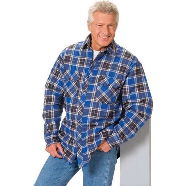 Houthakkershirt, blauw geruit, maat XL Houthakkershirt, blauw geruit, maat XL