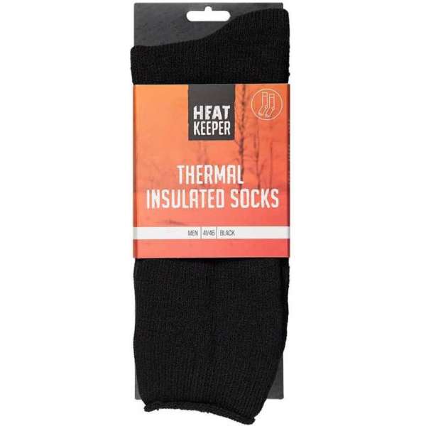 Heat Keeper Thermosokken Heren Acryl Zwart Maat 41/46 Heat Keeper Thermosokken Heren Acryl Zwart Maat 41/46