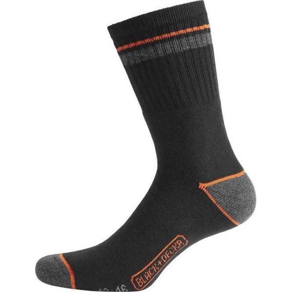 Black & Decker - 12-pack Werk Sokken - Zwart - Maat 39-42 Black & Decker - 12-pack Werk Sokken - Zwart - Maat 39-42