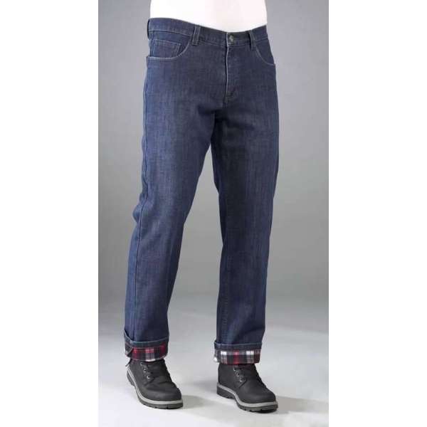 BEN BRIX Thermojeans blauw met geruite binnenvoering maat 28 (kort) BEN BRIX Thermojeans blauw met geruite binnenvoering maat 28 (kort)